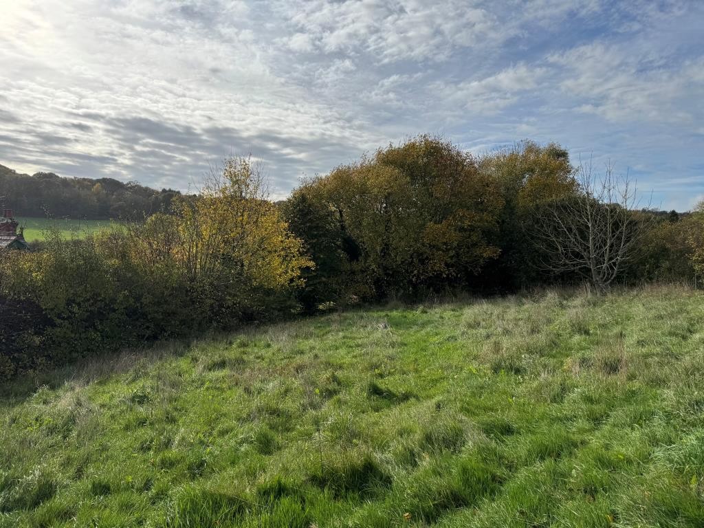 Lot: 98 - HALF AN ACRE AND BARN WITH POTENTIAL IN ATTRACTIVE SEMI-RURAL LOCATION - A View Looking Back Down the Site